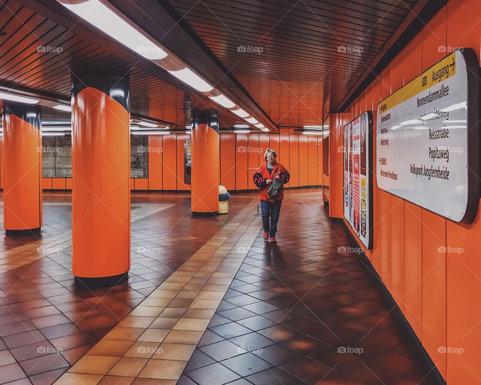Orange subway
