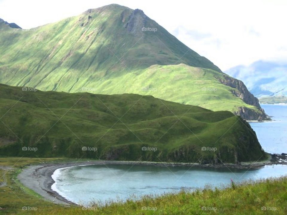 Summers Bay Beach in Unalaska,  Alaska