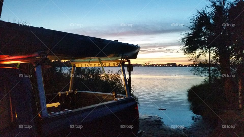Sunset Kayak Loading