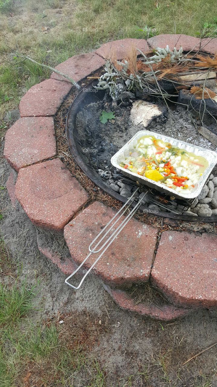 grill pit meal