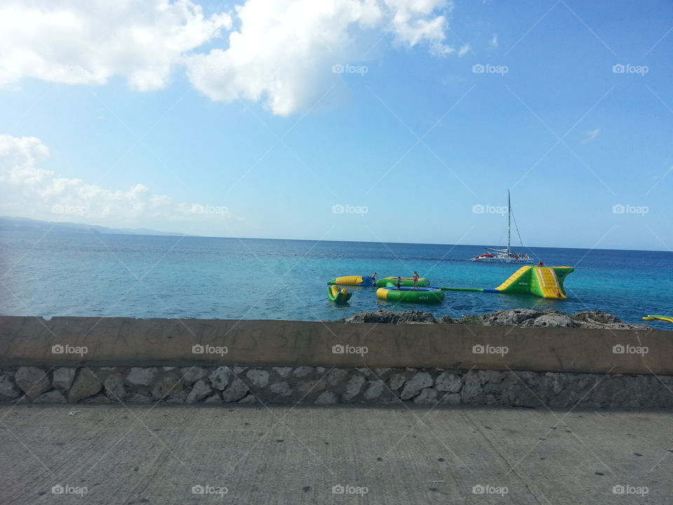 Montego Bay, Jamaica. Journey to the airport
