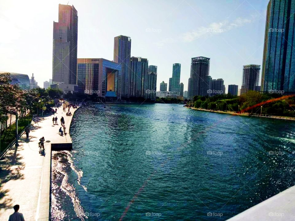 beautiful downtown of Tianjin, China!