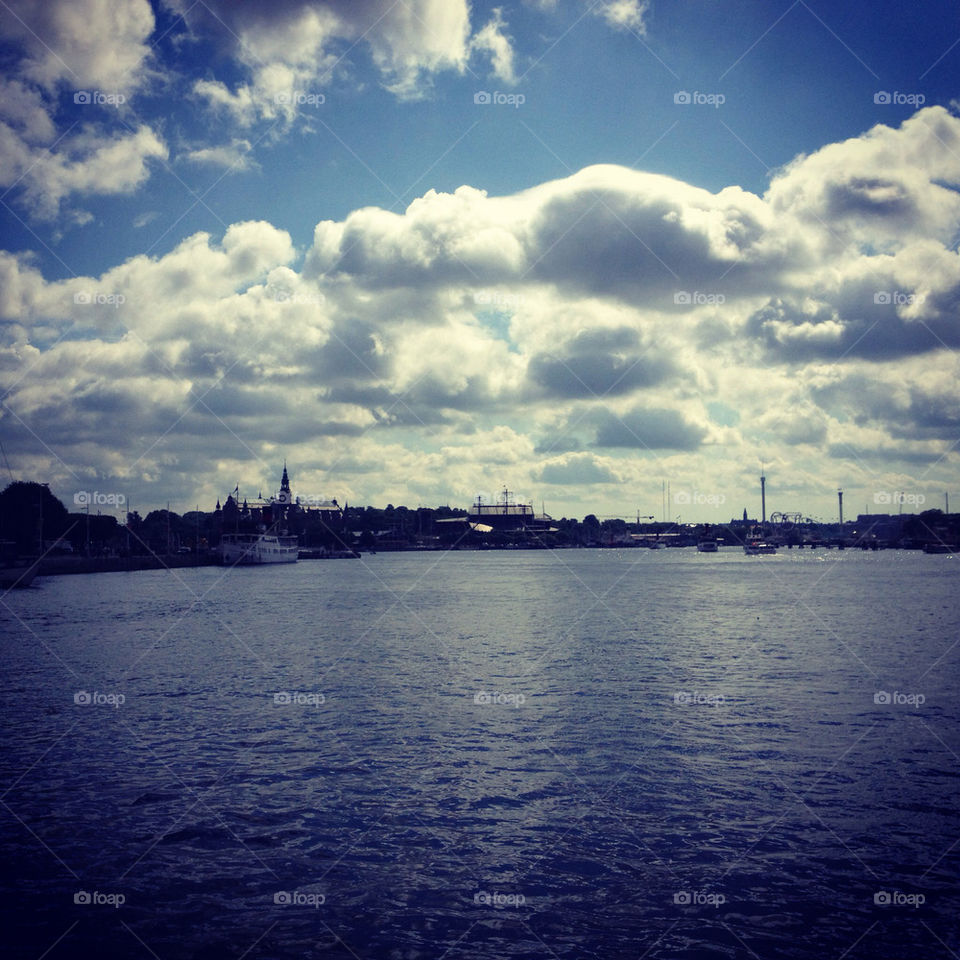 sky city blue stockholm by klaragrrr