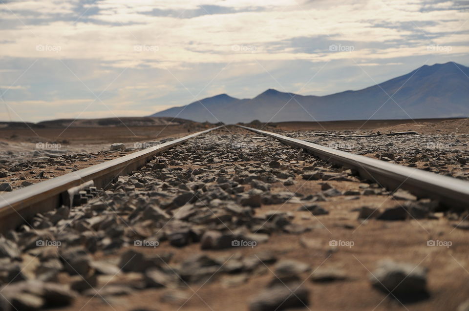 Abandoned Railway Tracks. They went from Argentina to Antofagasta via Uyuni ,Bolivia.