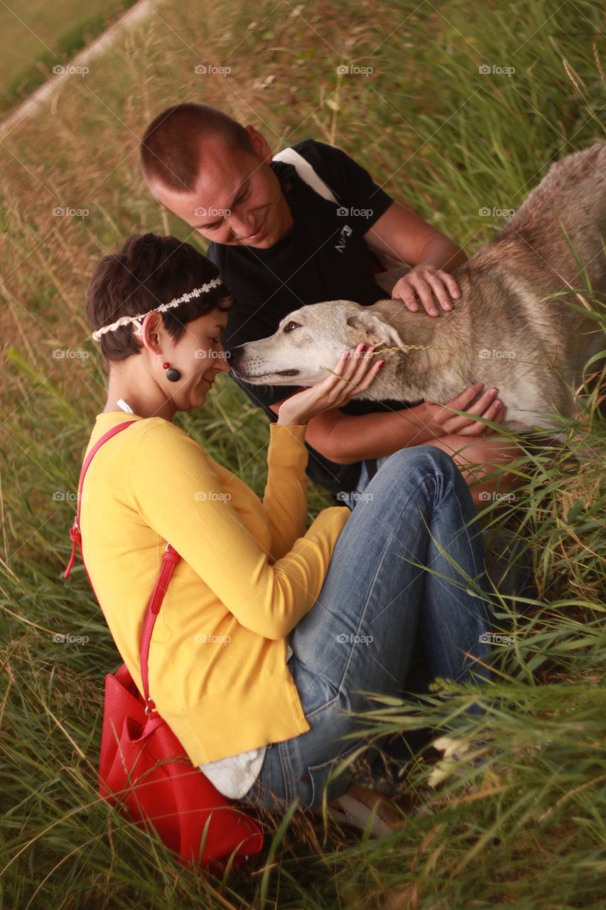 Grass, Child, People, Woman, Outdoors