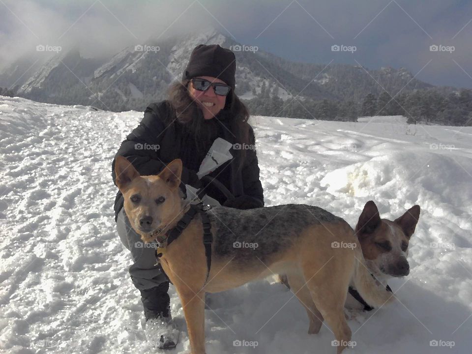 Denise and her babies. taken at Flat irons in Boulder, Co
