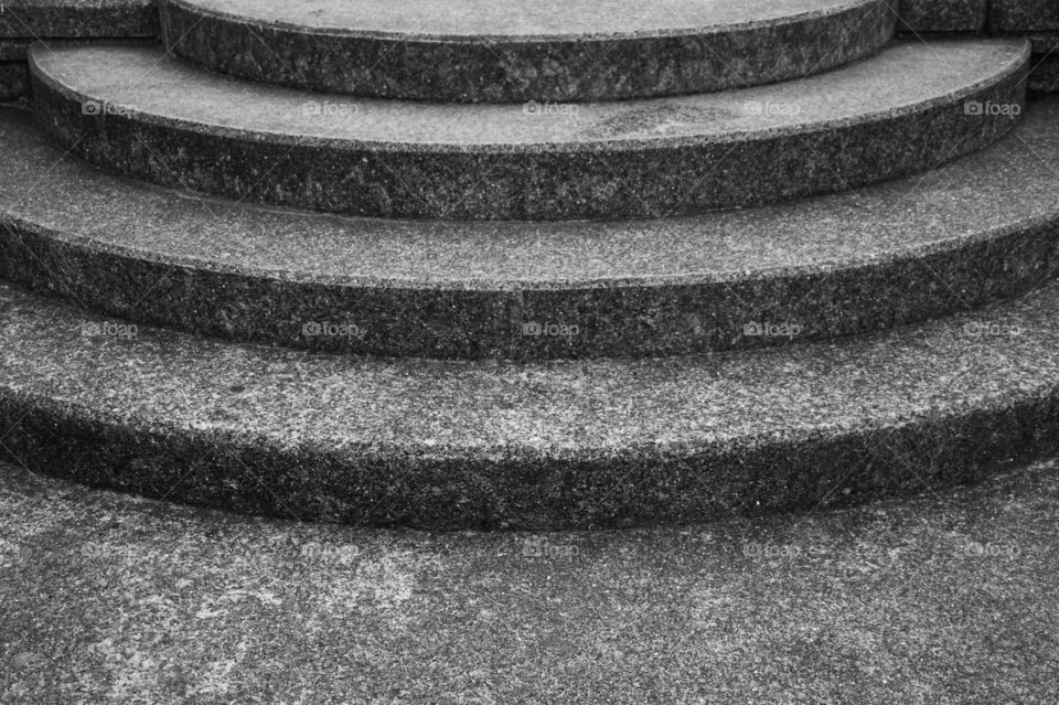 Semi circular steps