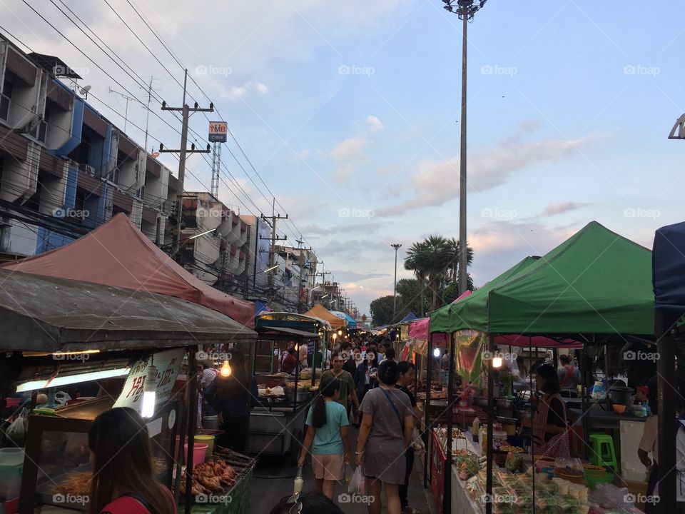 The market in countryside 