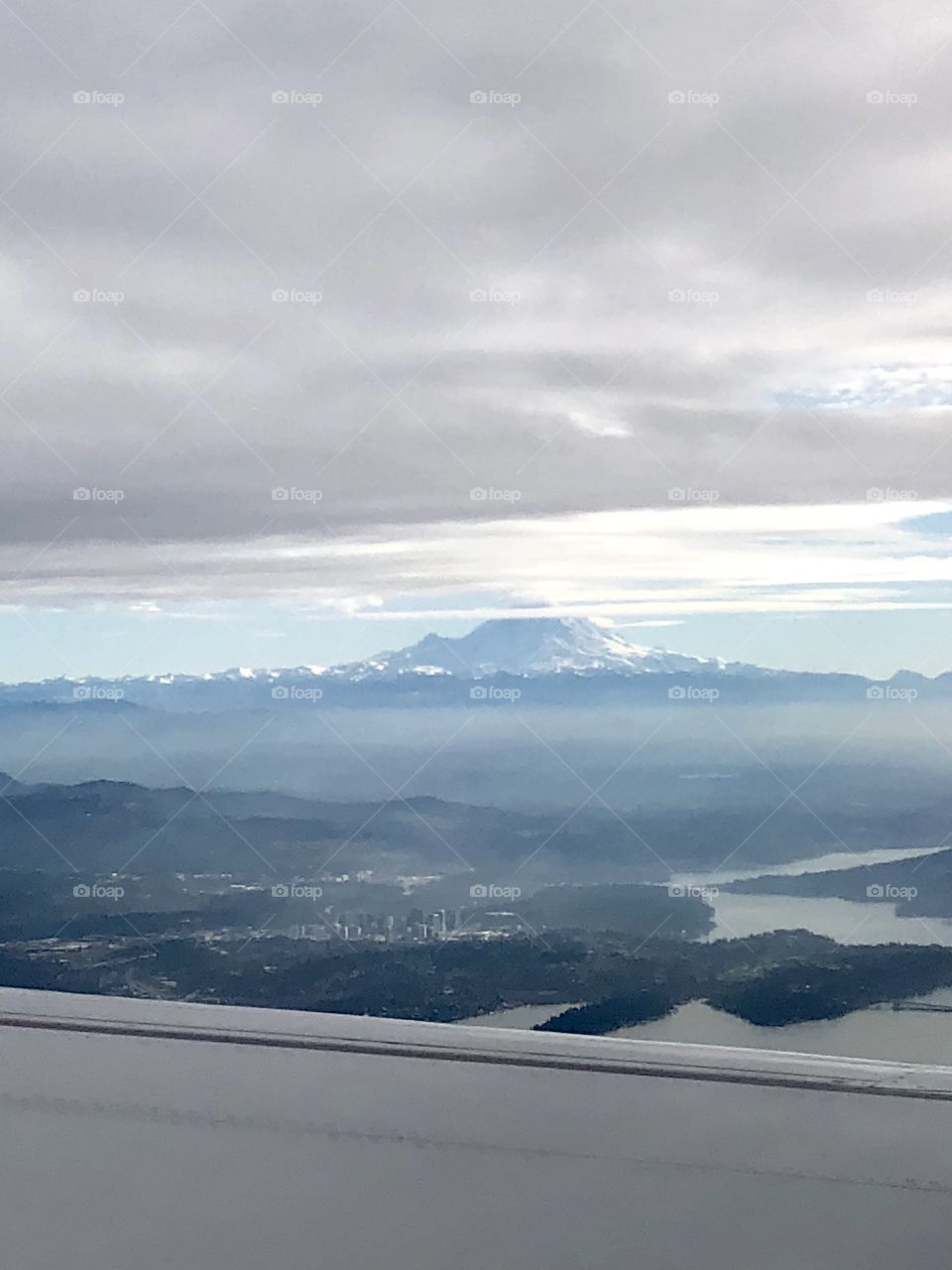 My Rainier from the plane window