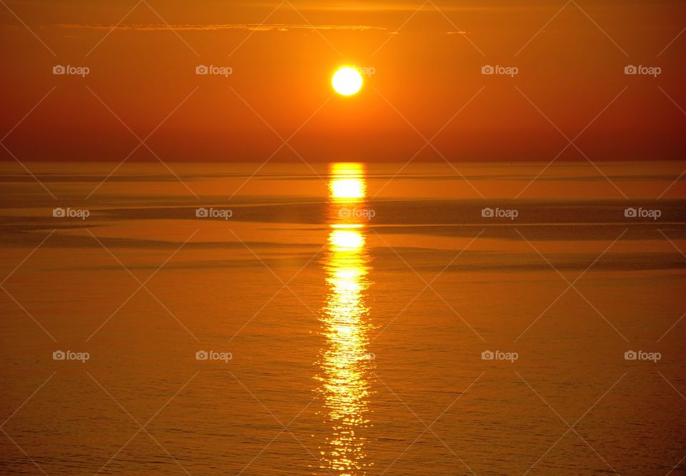 sunset in Menorca, spain