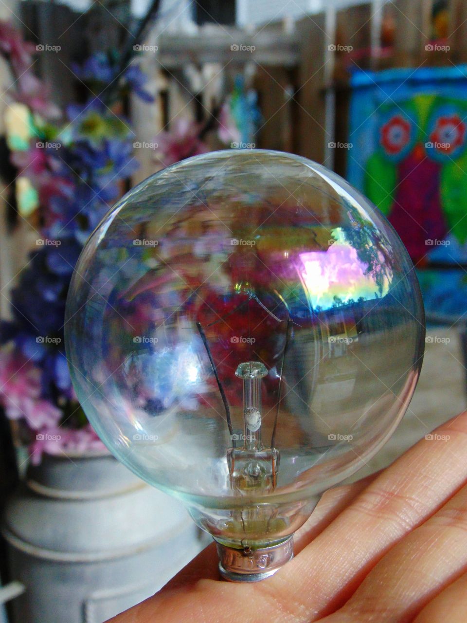 Lighting the environment with a tiny light bulb