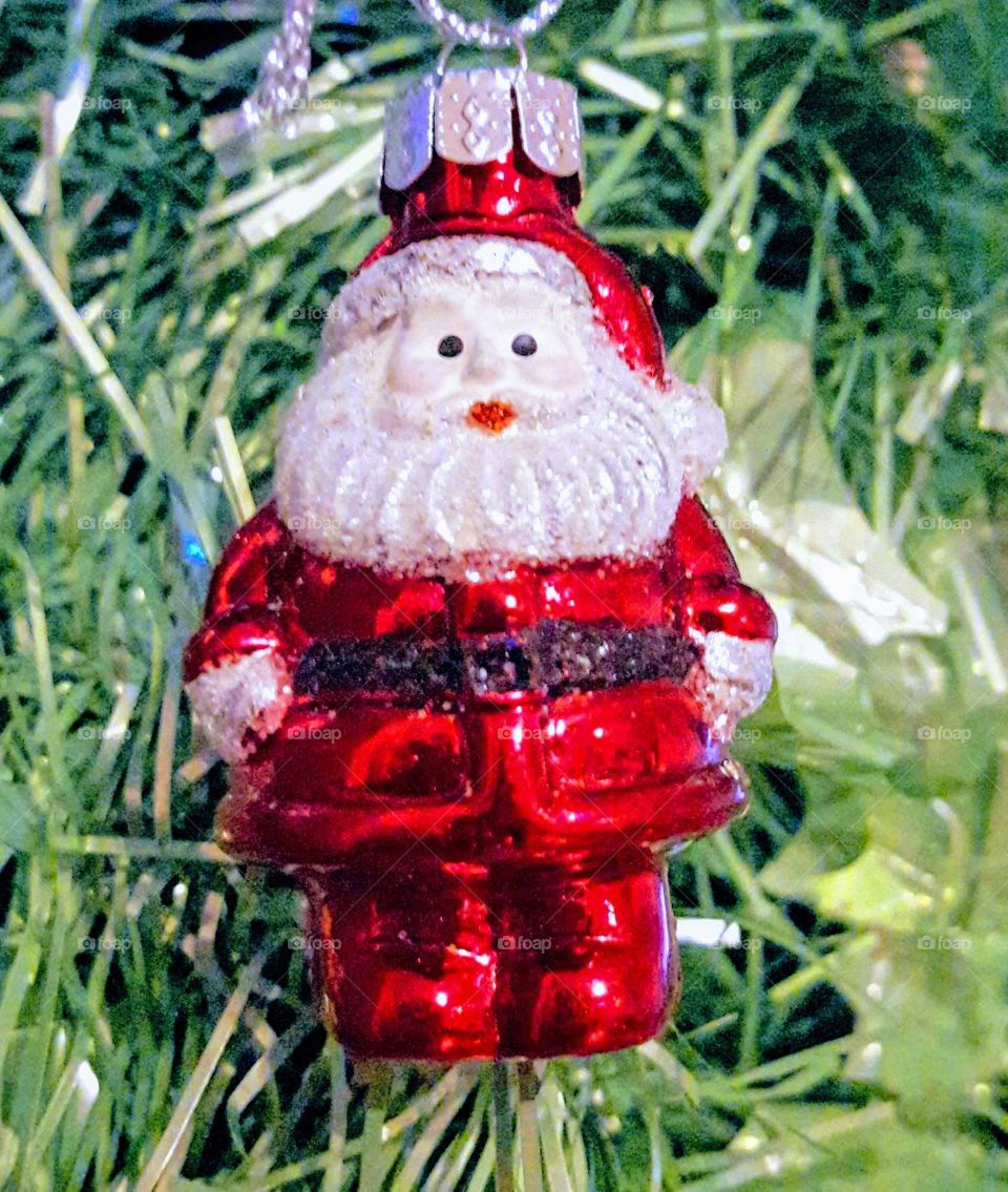 Santa christmas tree decoration