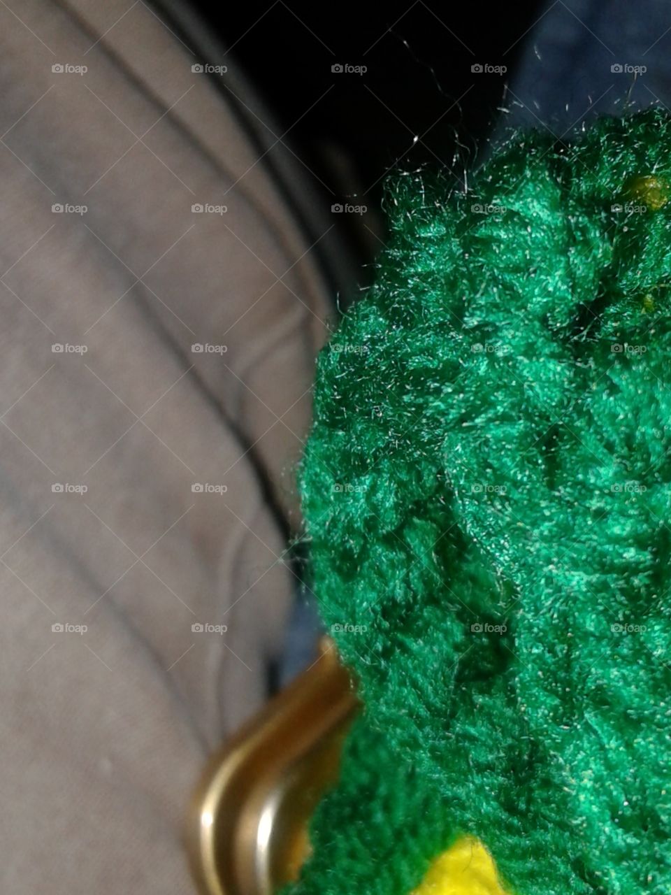 crocheted in green