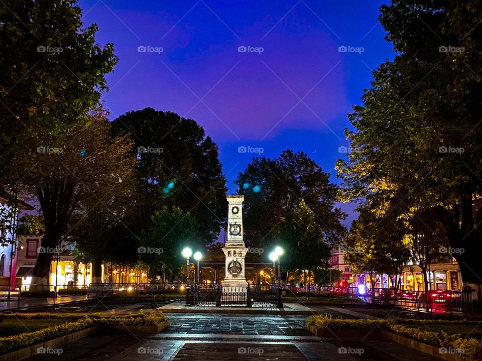 The illuminated city