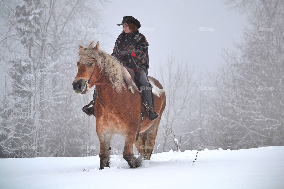 Girl on her horse