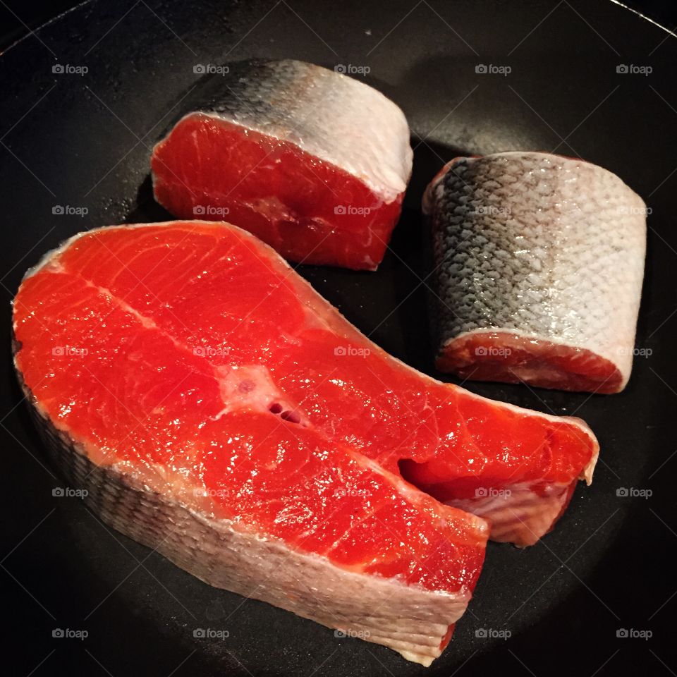 Catch of the day!. Alaskan Salmon is by far the best tasting fish! Especially the salmon steaks!