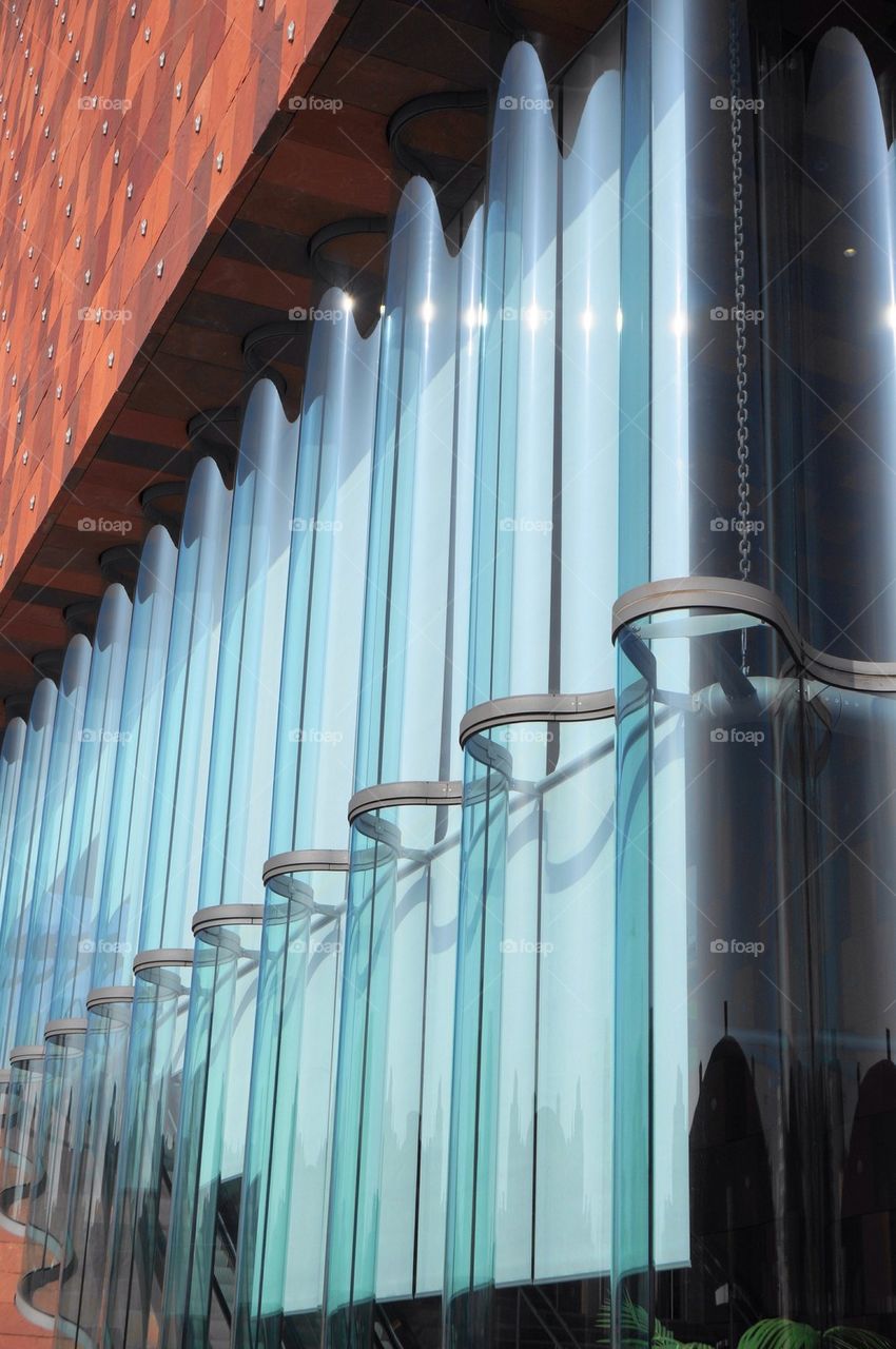 Facade of a modern museum