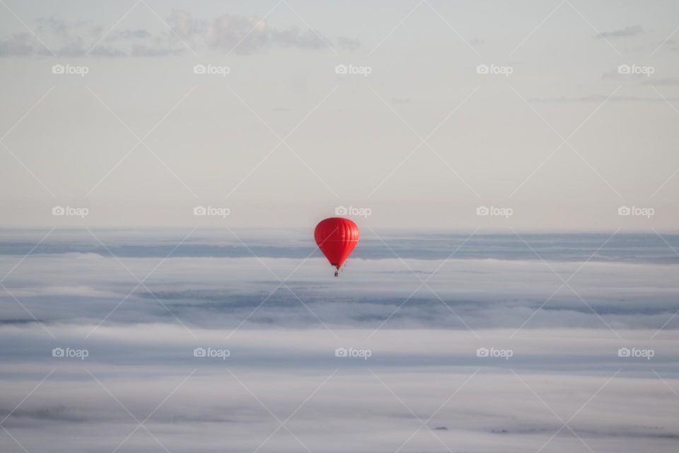 When you’re riding in a hot air balloon very early in the morning and enjoying the piece and quiet around you.