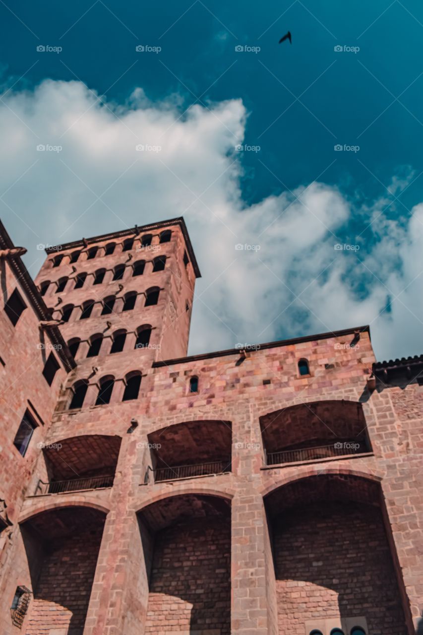 Old building viewed from below