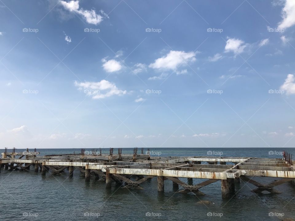 Old building on the sea
