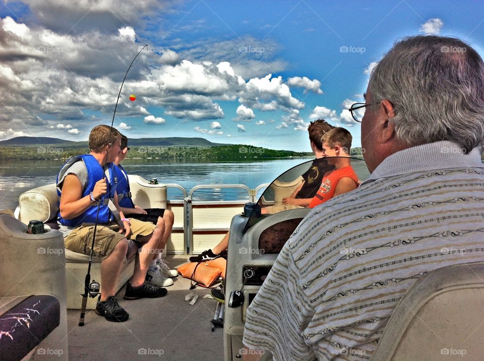 A fishing trip on the Lake with Grandpa