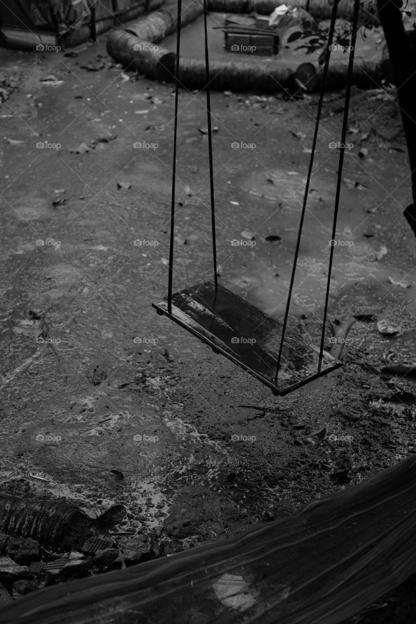 Raining in alone swing