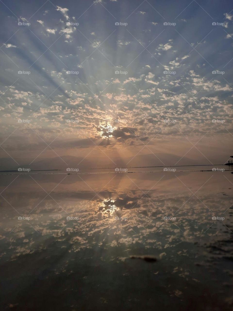 sunrise above Jordan