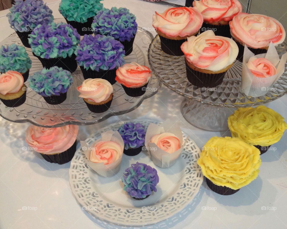 Buttercream Flower Cupcakes 