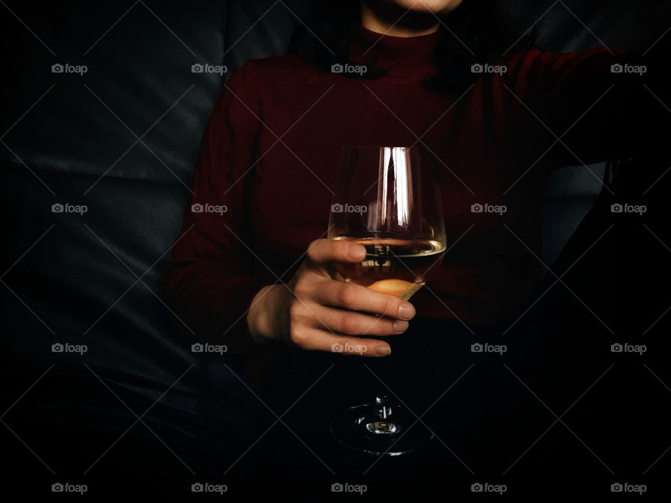 Wine in hand