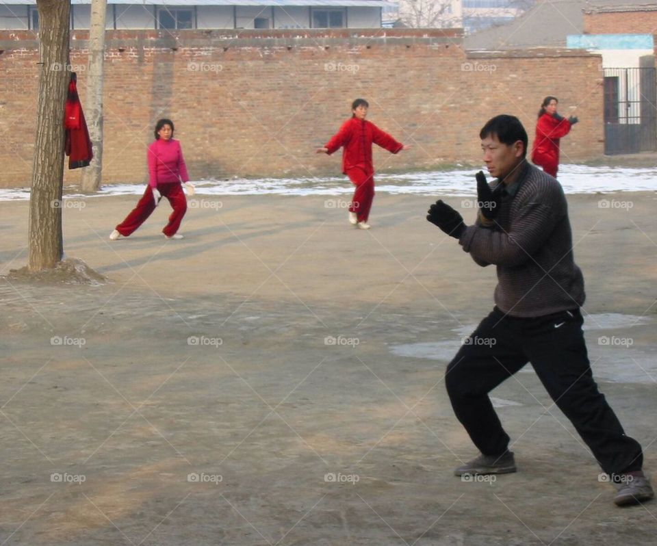 Exercise in the Chinese Morning
