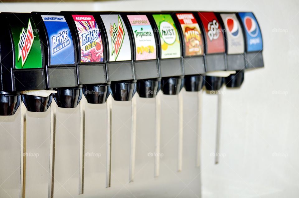 Fountain soda machine