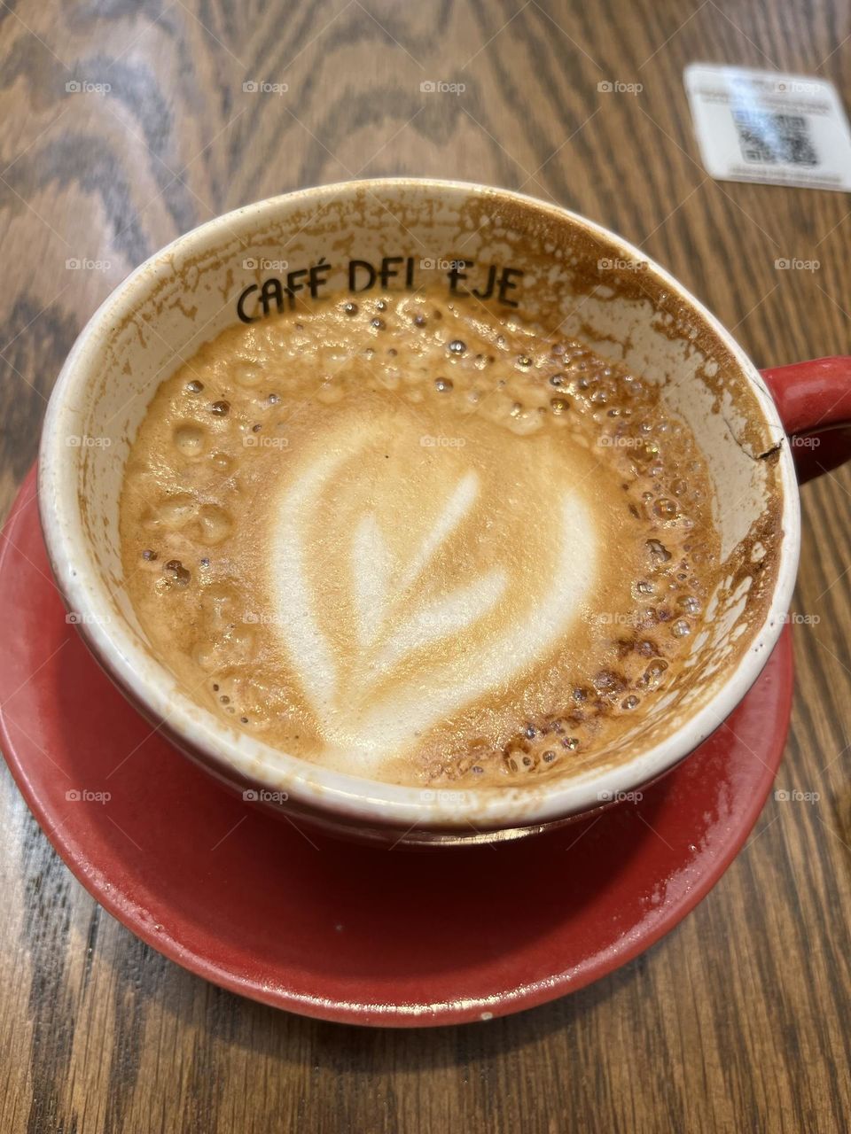 Drink a cup of coffee 