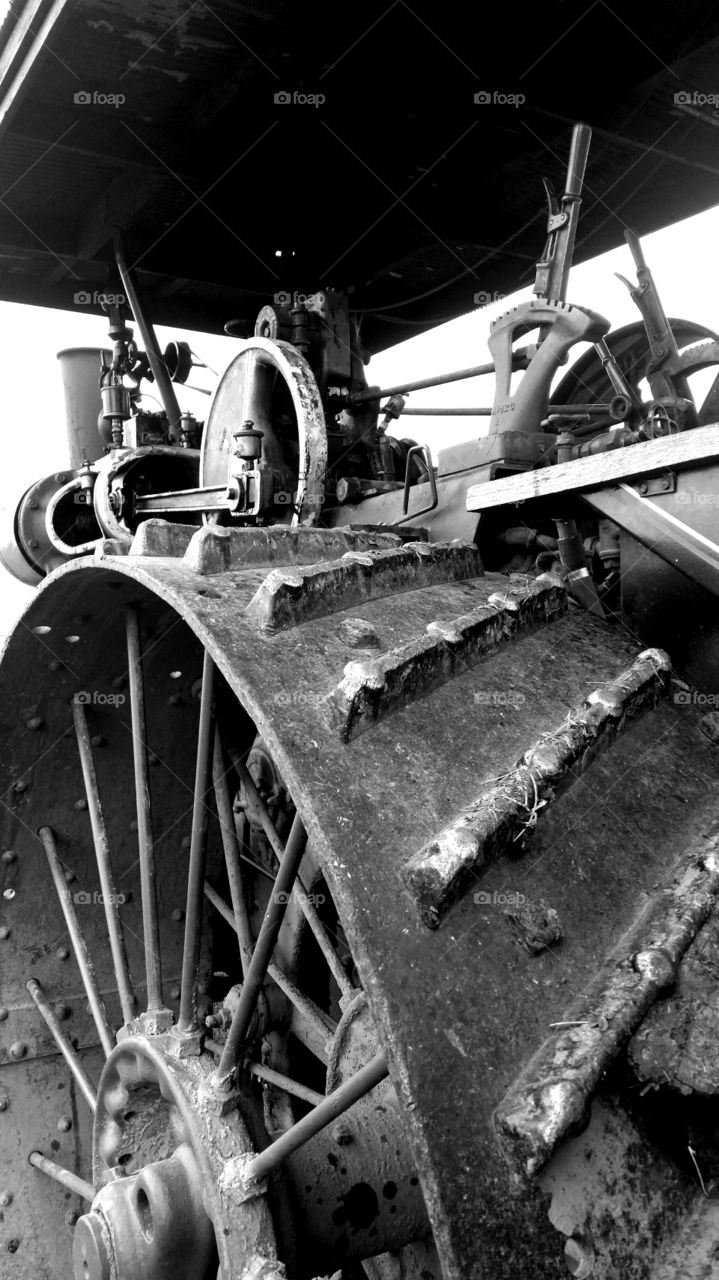 Steam tractor. Steam tractor at show