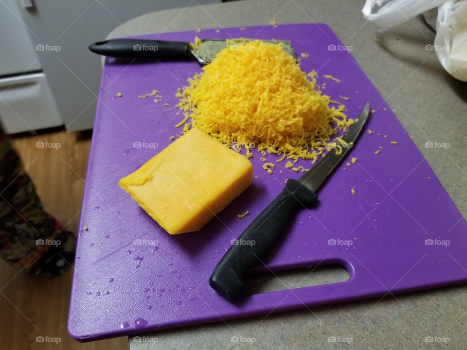 Shredding cheese