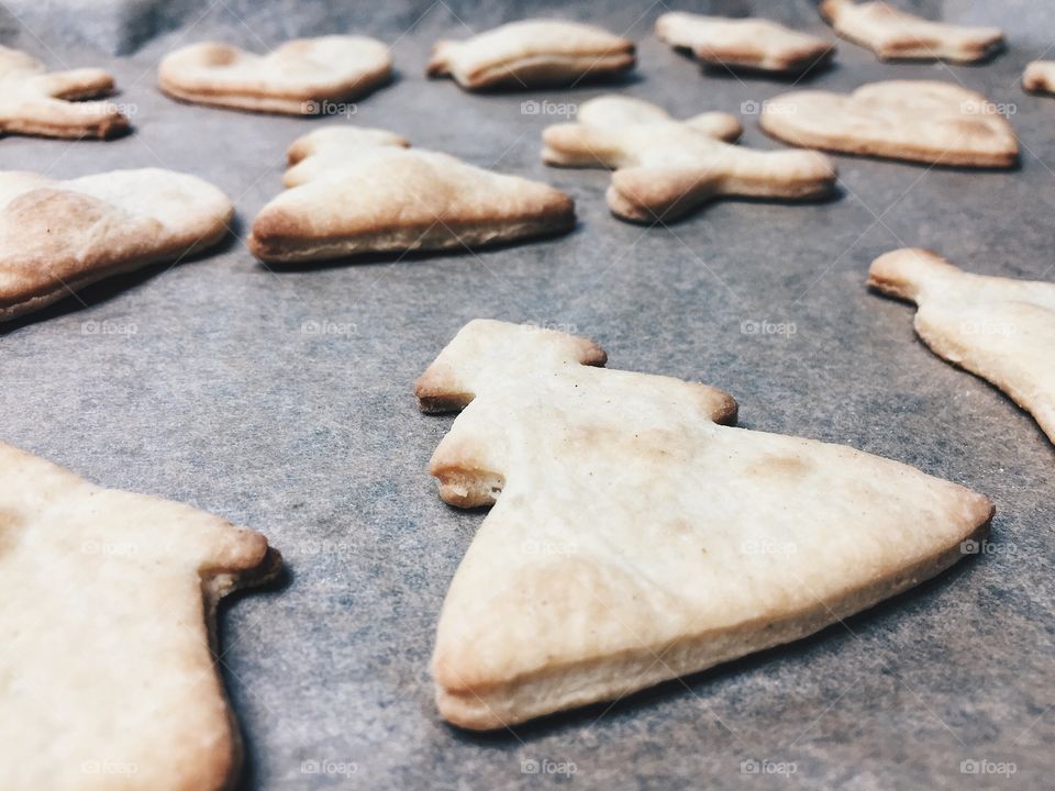 Close-up of gingerbread cookies