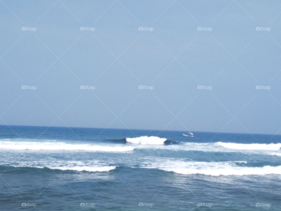 Beautiful waves on the beach