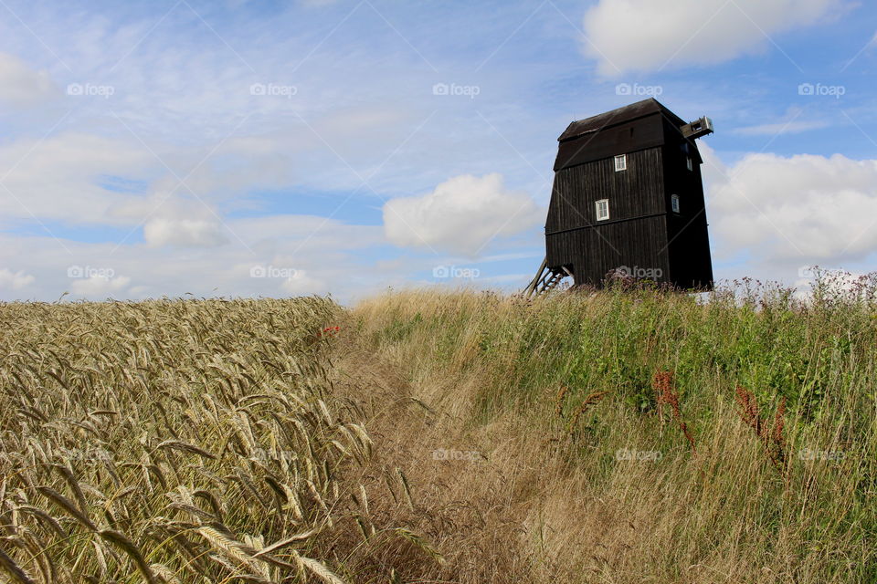 Old windmill, Skåne, Sweden.