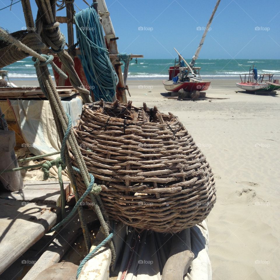 Basket on the boat