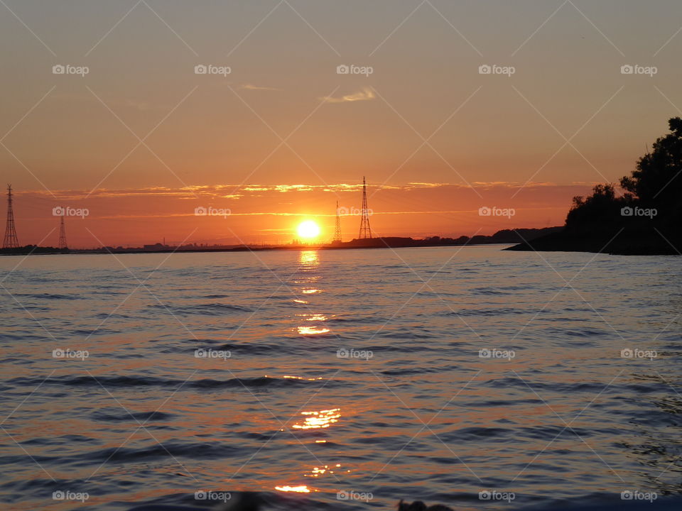 Sunset - Elbe - 