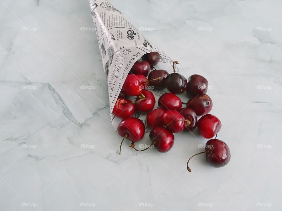 Red cherries