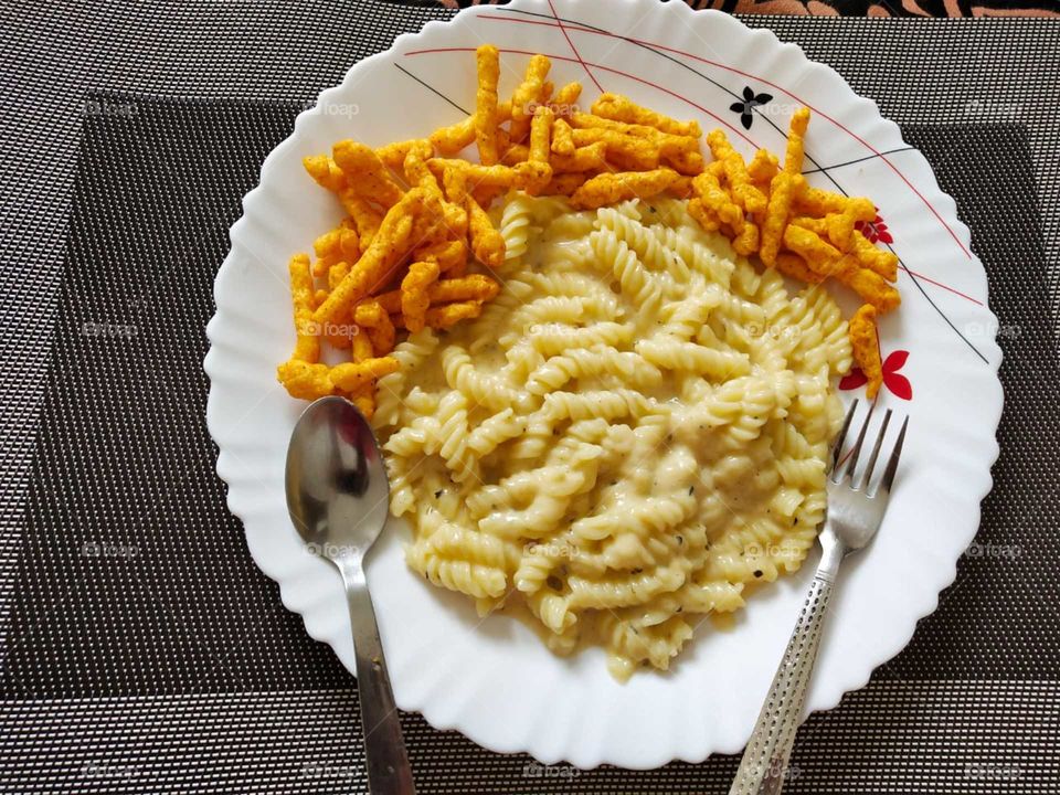 Pasta with some Indian twist.