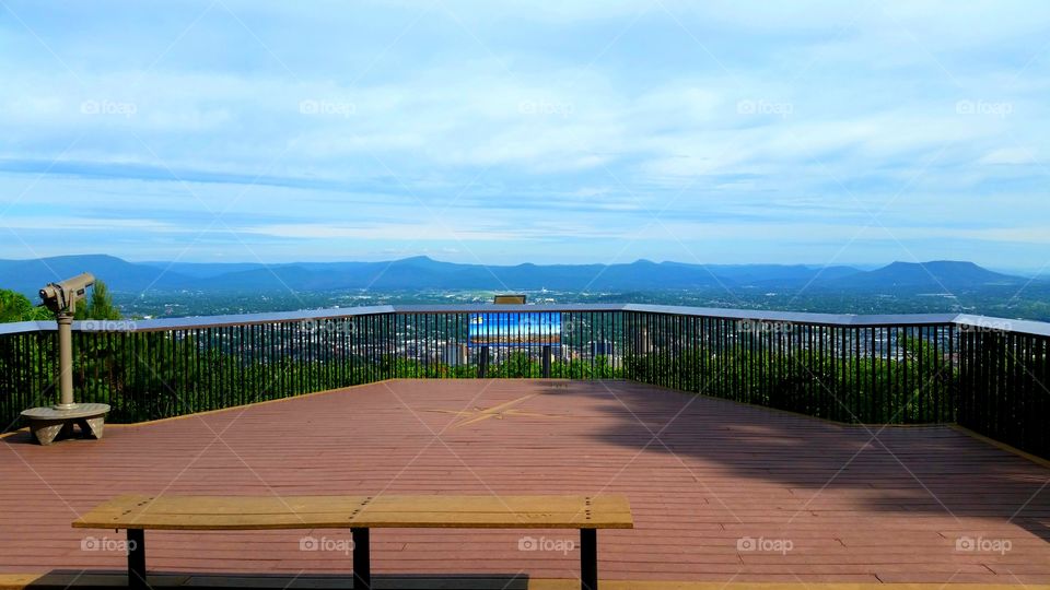 Downtown Roanoke as seen from the Roanoke Star observation deck