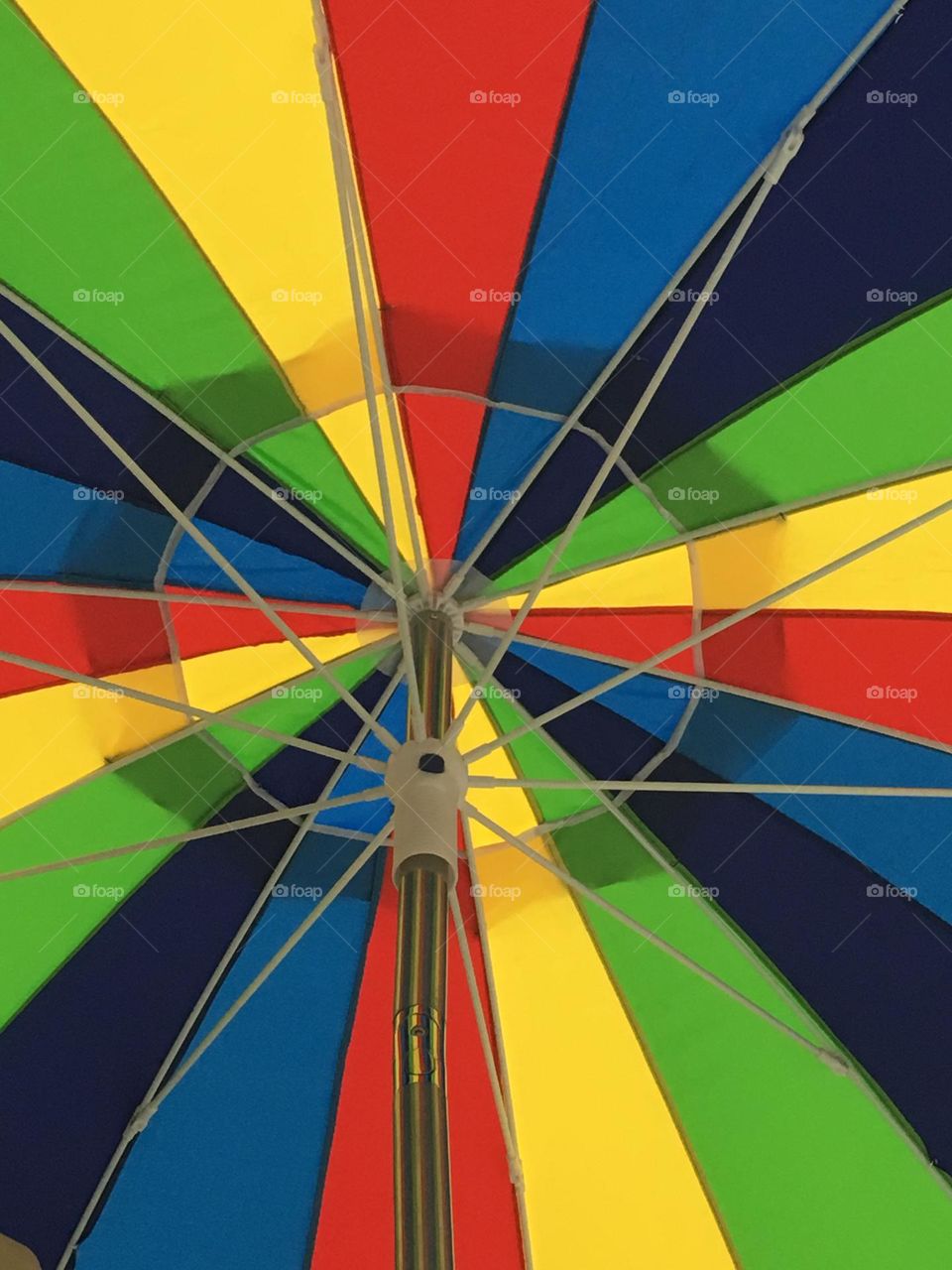 Rainbow beach umbrella 