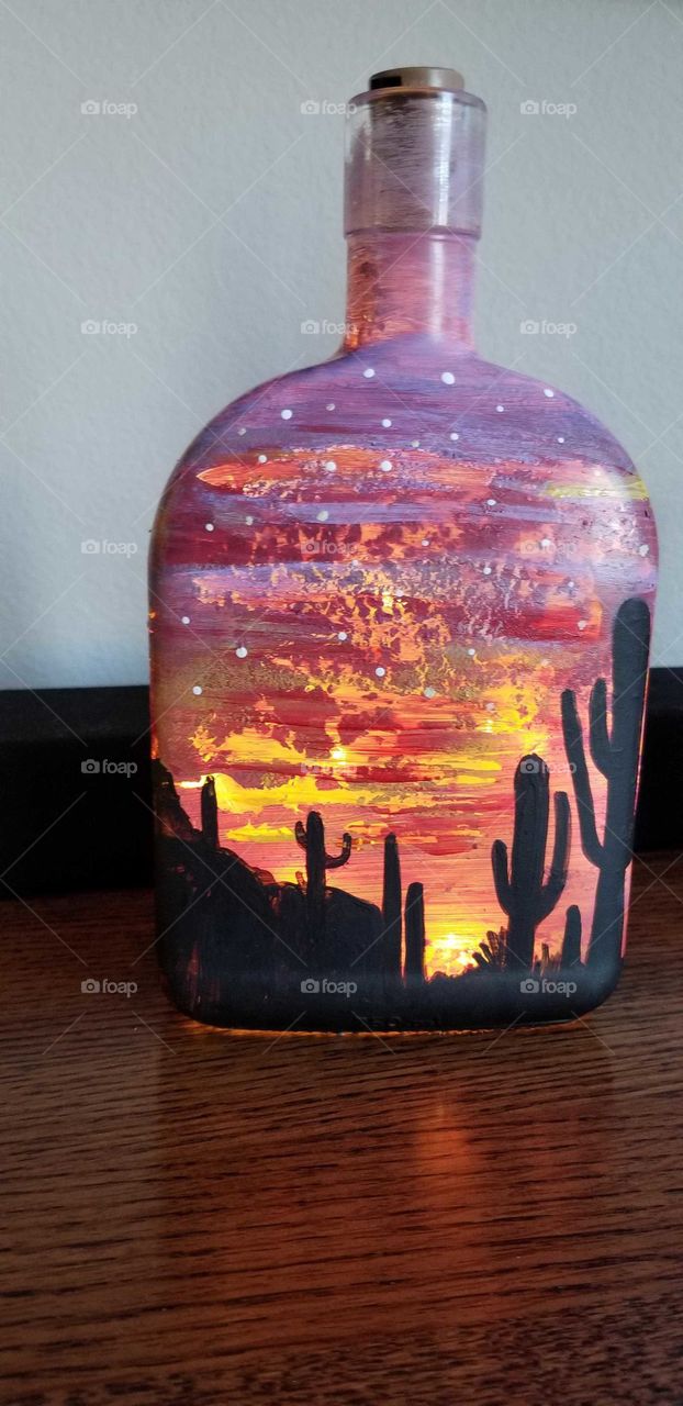 painted sunset every day and night