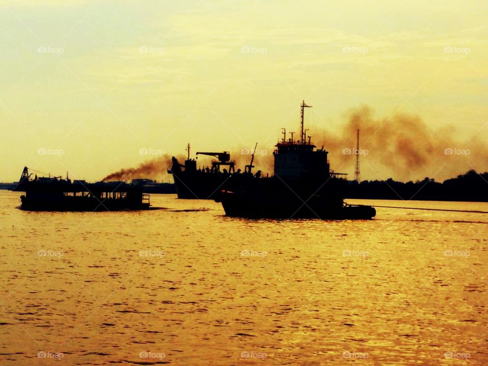 sunset at Samutprakarn Thailand