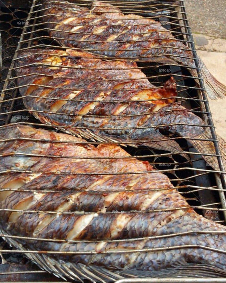 peixe assado Food fish