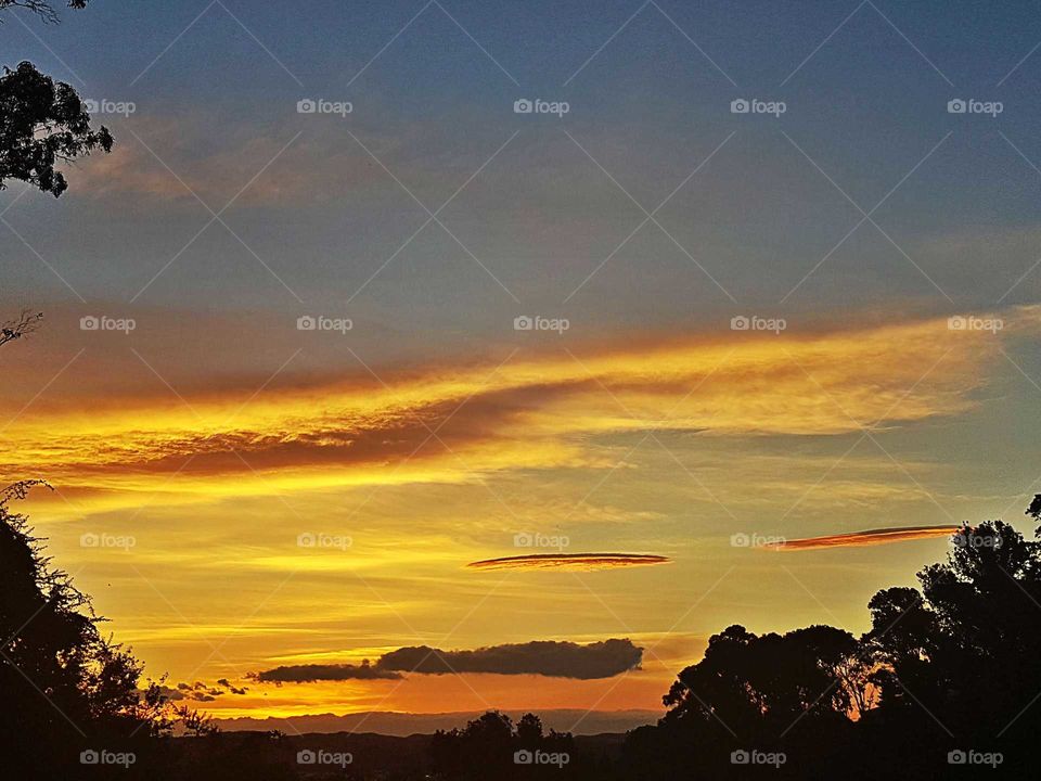 Another beautiful sunset captured from my home.The gorgeous goldens and oranges but still blues there. Thr texture of the clouds where the sun hits never ceases to amaze me. As night falls on Napier.