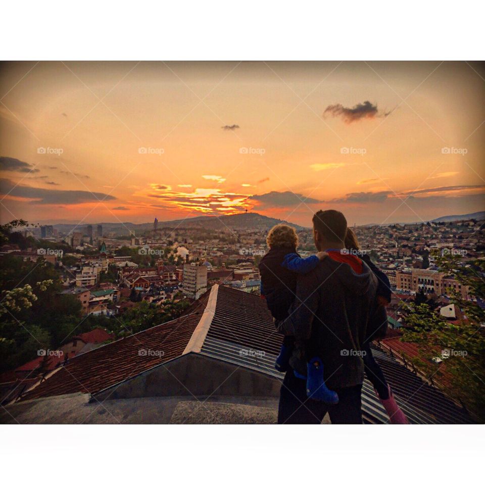 Sunset over Sarajevo
