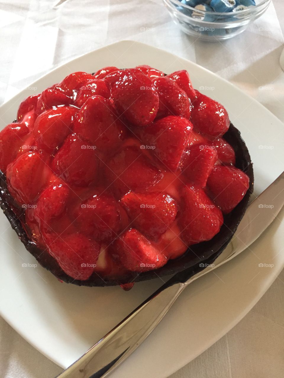 Strawberry cake with cream 😉