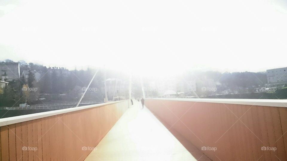 Sun on the bikebridge
